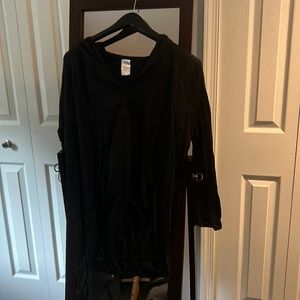 Black Beach Hooded Cover-Up